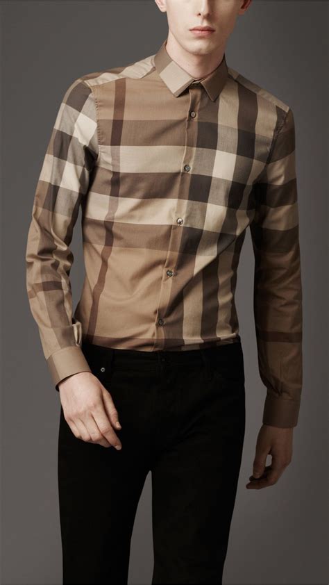 burberry tonal check shirt|Burberry shirts for men.